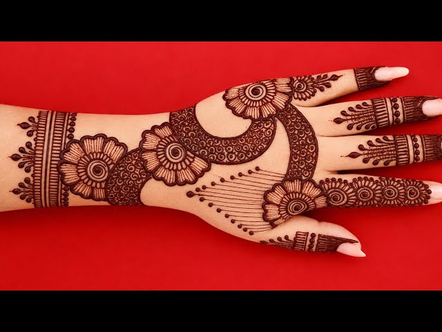 Mehndi Design Simple Back Hand | Easy And Beautiful Mehndi Design For Girls |Mehndi Ka Design|765