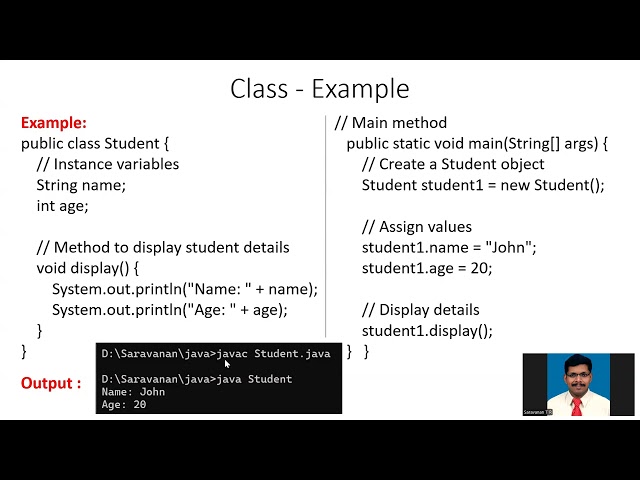 Real time Application of Encapsulation Abstraction and Classes
