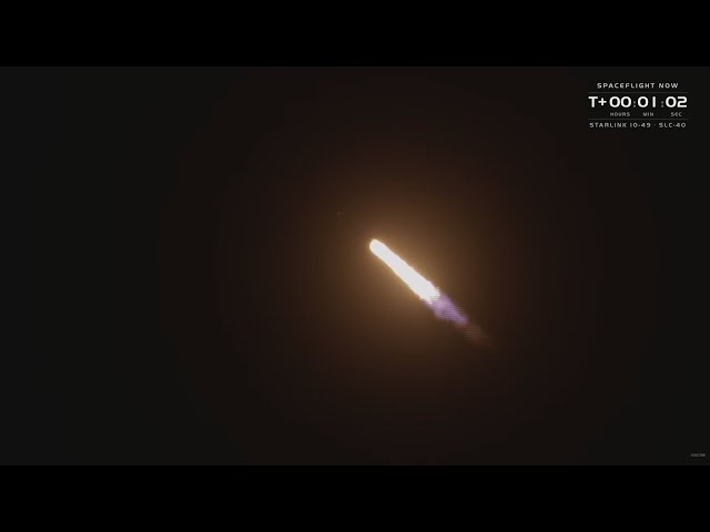 SpaceX rocket streaks across East Coast sky after launch