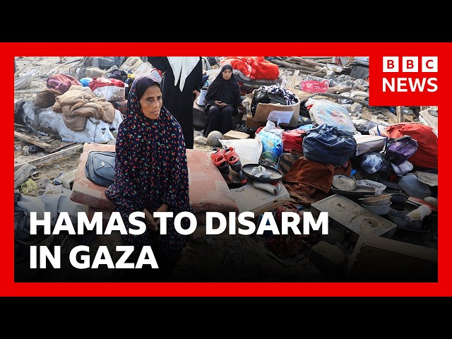 Hamas agrees to disarm in Gaza after Trump announces Board of Peace plan | BBC News