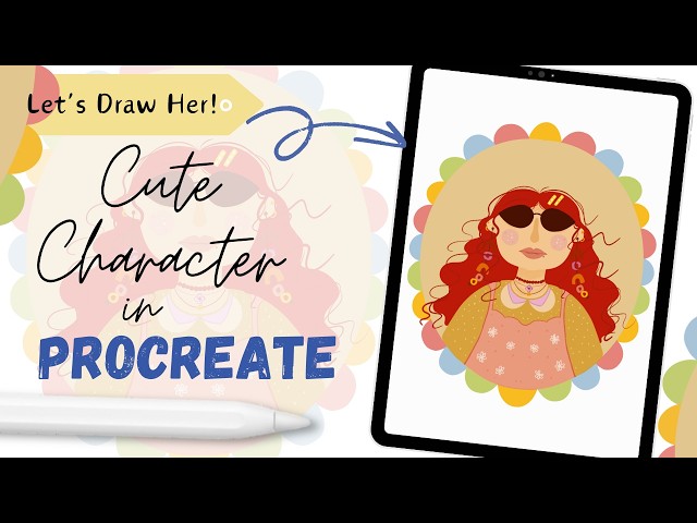 Learn to Draw a Cute Character in Procreate | Real-Time Drawing Tutorial