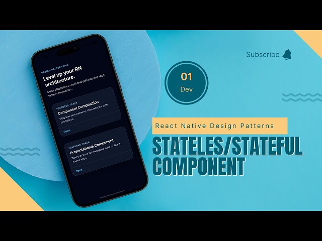 Stateless/stateful components -  React Native Design Patterns
