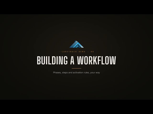 04 — Building a Workflow: Configurable Core Processing