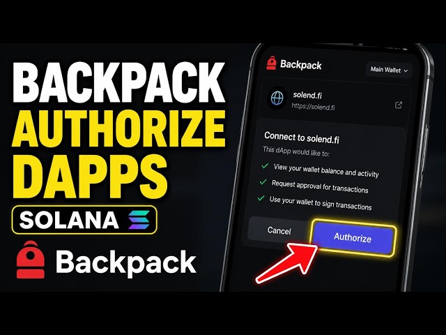 How to authorize Backpack wallet for dApps on Solana - Beginner Guide