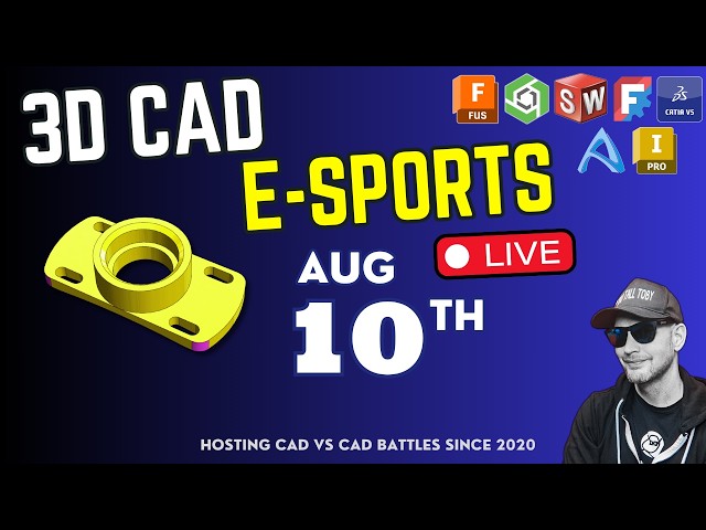 Model Monday Live AUG 10 | CAD Speed Modeling Battles, Tutorials, Tips and Tricks