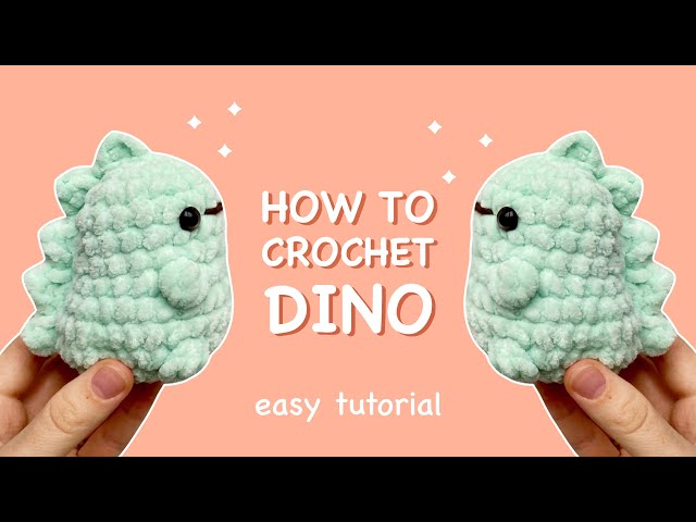 Beginner tutorial: How to Crochet BABY DINOSAUR | Easy amigurumi for beginner
