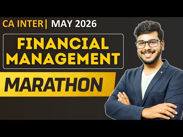 FM Marathon | FM Revision | Financial Management