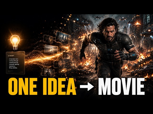 I Built a Full Movie With 8 AI workflow Prompts
