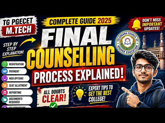 TG PGECET M.Tech FINAL PHASE Counselling 2026 – Complete Process Explained