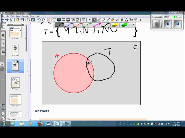 3.1 Types of Sets and Set Notation