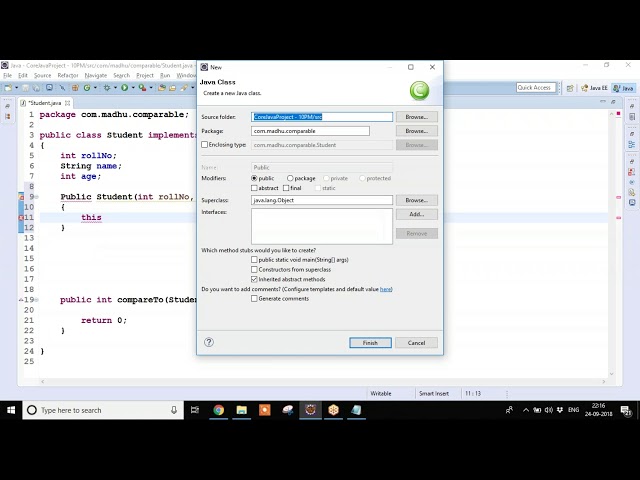 Comparable & Comparator By Madhu Vundavalli
