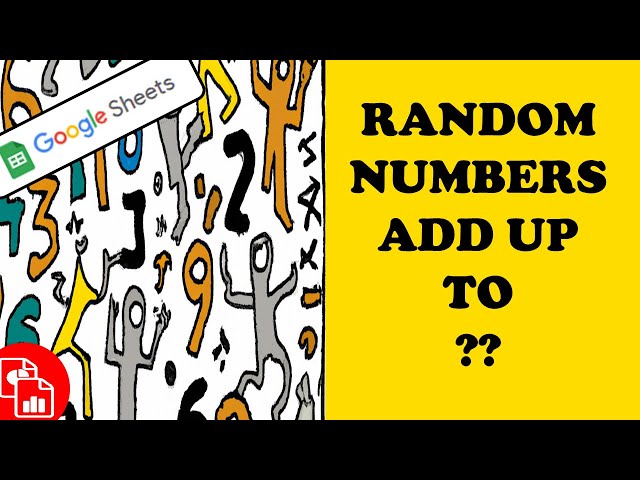 Generate Random Numbers that Add Up to Given Amount  - Google Sheets