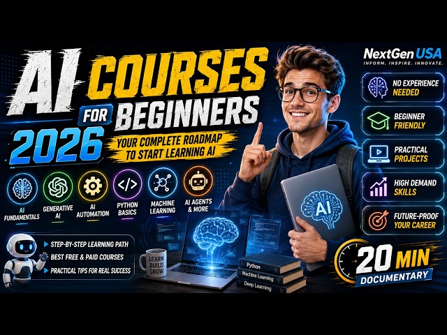 AI Courses for Beginners in 2026 | The Ultimate AI Learning Roadmap