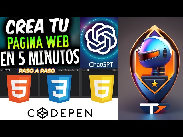Como crear PÁGINAS WEB GRATIS con INTELIGENCIA ARTIFICIAL ChatGPT + CODEPEN