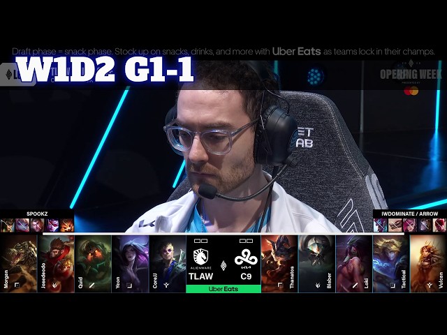 TLAW vs C9 - Game 1 | Week 1 Day 2 S16 LCS Summer 2026 | Team Liquid Alienware vs Cloud 9 G1 W1D2