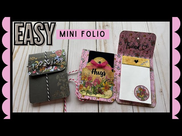 🌿 Easy Mini Folio 6x6 Paper Project 🌿 #onesheetwonder (Giveaway Ended)