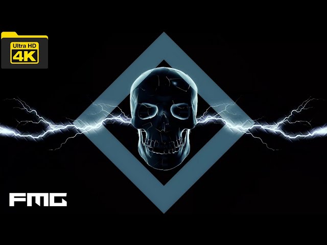 4k Video | Glitch Skull | No Copyright vj loop video Background | No Copyright Stock Video