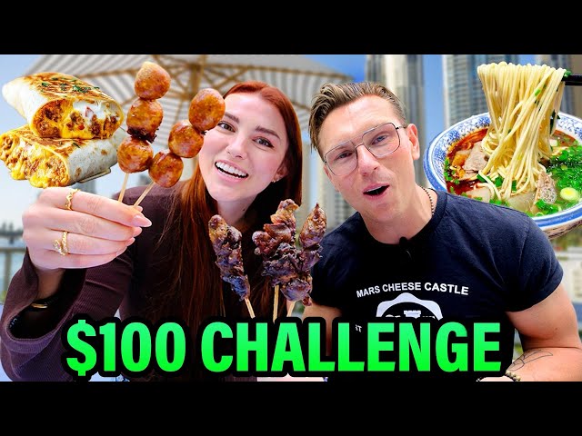 $100 L.A. Street Food Challenge! (With Mythical Chef Josh!!)