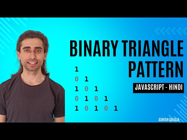 Binary Triangle 0 1 Pattern in JavaScript | Pattern Printing #javascript #logicbuilding #interview
