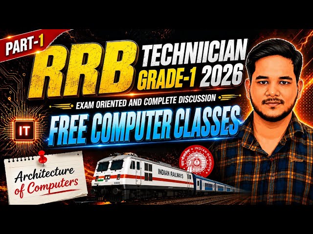 #RRB #TECHNICIAN #GRADE-1 2026 | FREE COMPUTER CLASSES #Electronic |#techniciangrade1 #rrbtechnician