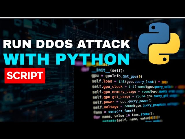 How Hackers Run DDOS Attack With Python Script | Ethical Hacking Tutorial