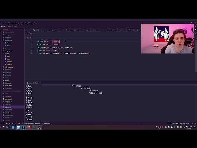 exploring programming languages & building a lisp interpreter