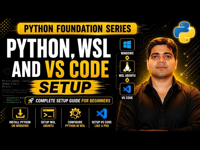 Python Installation on Windows and WSL Ubuntu | VS Code Setup for Beginners