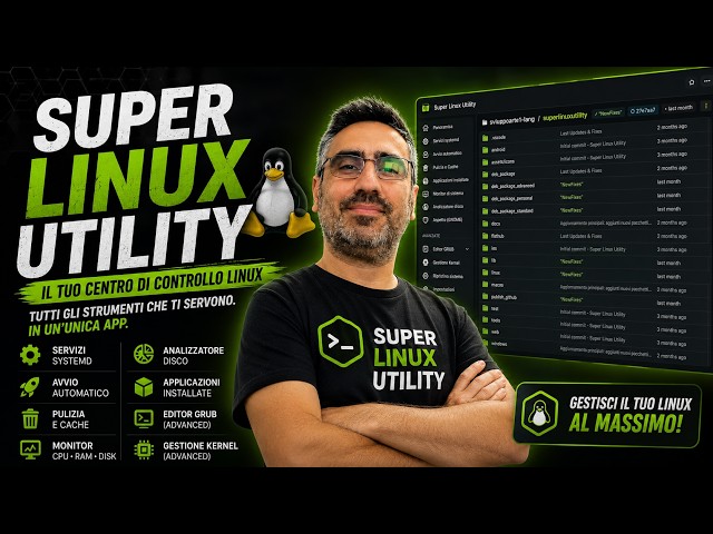 Un italiano ha creato l'app che gestisce TUTTO Linux senza toccare il terminale