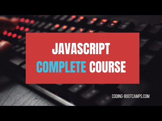 4 Hour Complete JavaScript Course with Lectures & 3 Hands-on Projects for Mastering Web Development