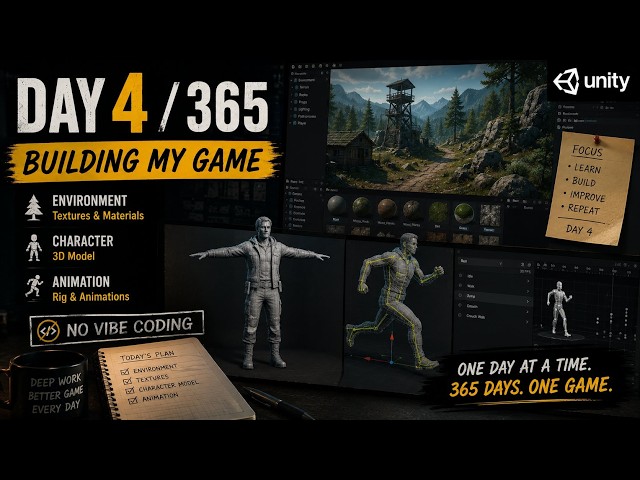 Unity Dev Journey | Creating My First Game Without Vibe Coding | Deep Work Day 4 / 365