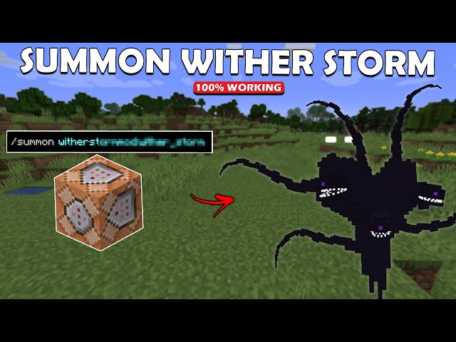 How to Summon Wither Storm in Minecraft (WITH COMMAND BLOCK!)