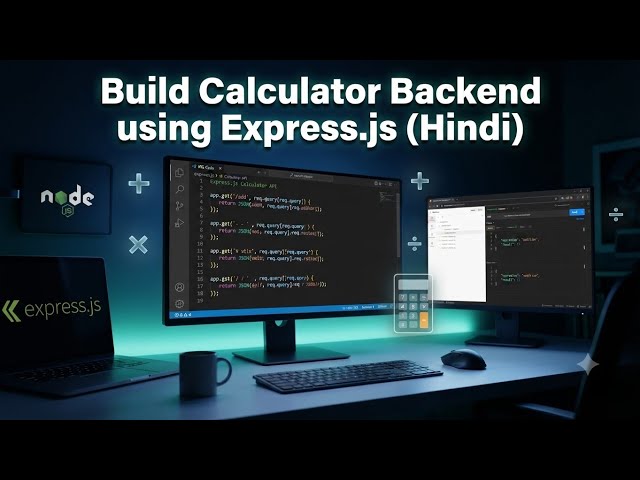 Build Calculator Backend using Express.js | Complete Project (Hindi)