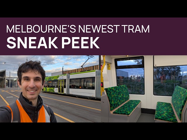First look at Melbourne's brand new G class tram!
