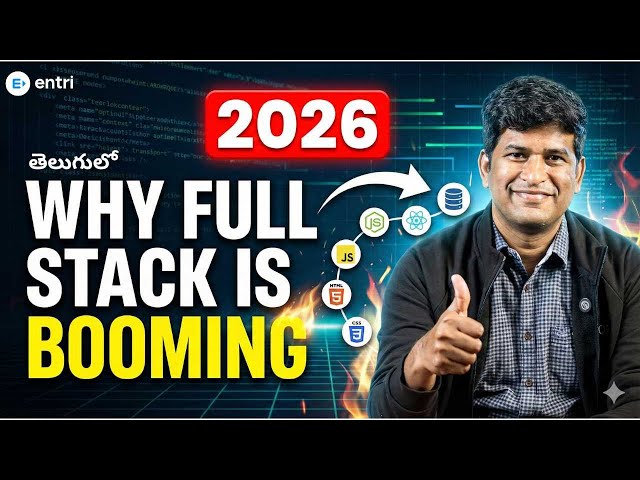 🚨🚨Why Full Stack Development is Booming in 2026 | Jobs, Salary, AI Tools Explained in Telugu
