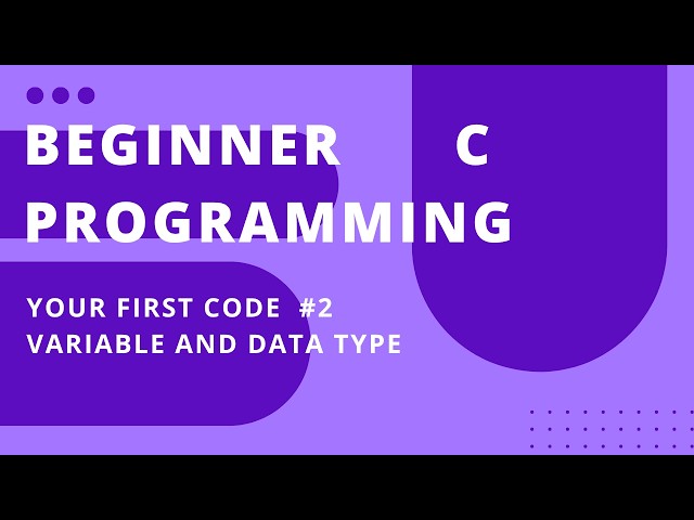 C Programming for Beginners  | variable and data type #2