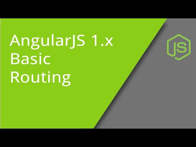 Basic Routing in AngularJS