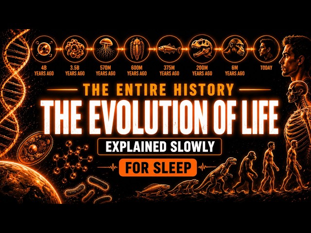 The Entire History Of The Evolution Of Life Explained Slowly (For Sleep)