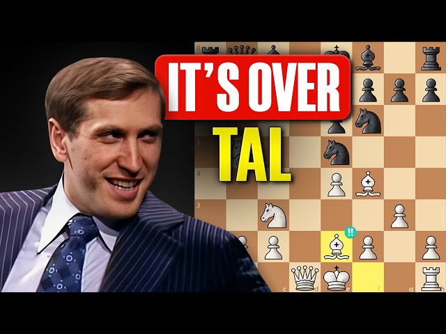 Fischer Played 1.e4 & Destroyed Tal (in ONLY 8 moves!)