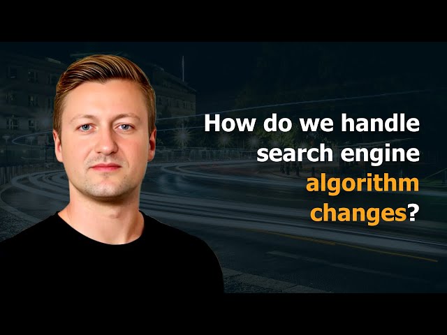 How do we handle search engine algorithm changes?