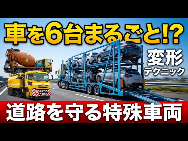 🚛 It Transforms to Carry 6 Cars?! The Ultimate Car Carrier & Road-Protecting Mega Trucks!