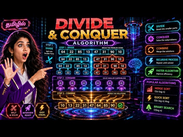 Divide and Conquer Algorithm | Tamil | Problem Solving #divideandconquer #problemsolving #keepgon