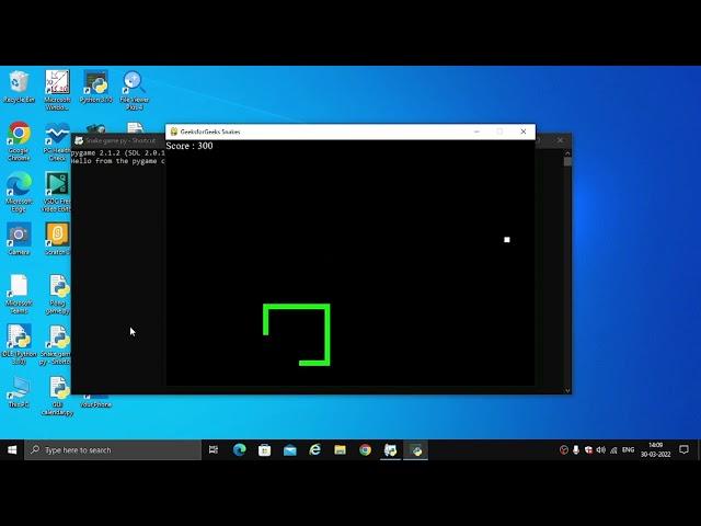 Snake Game in Python. Code With Manan.