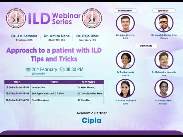 ICS Webinar on Approach to a patient with ILD