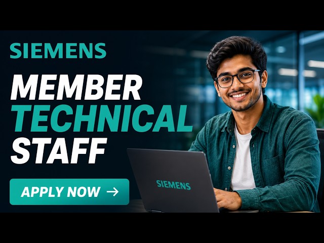 🚀 Siemens EDA Member Technical Staff Hiring 2026 | Freshers | Bangalore | C++ | DSA | EDA