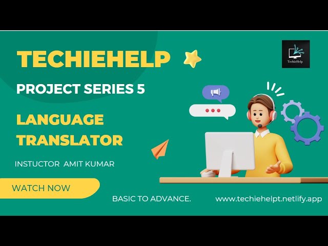 Language Tanslator | Using Python Flask | Web Development | TechieHelp #project 5