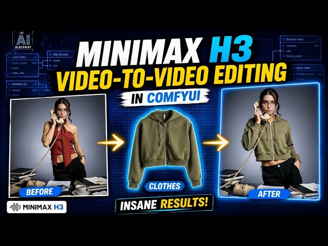 MiniMax H3 Video-to-Video Editing is INSANE | Full ComfyUI Tutorial