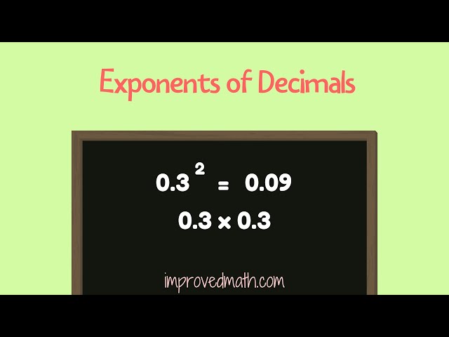 Exponents with Decimals | Math Help Videos | Math Tips | Math Basics | Improved Math