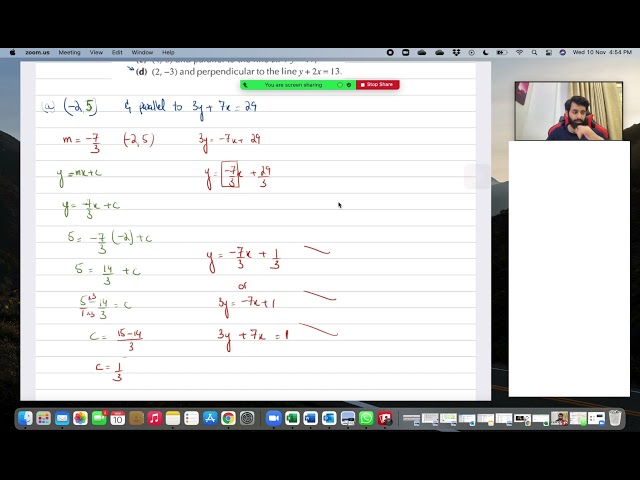 O Level/IGCSE Math  (Live Class Recording) - Coordinate Geometry - Parallel and Perpendicular lines