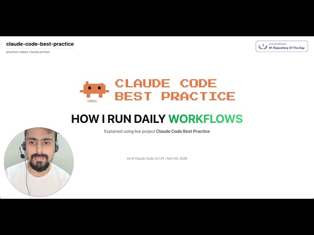 Claude Code Best Practice - How I Run Daily Workflows