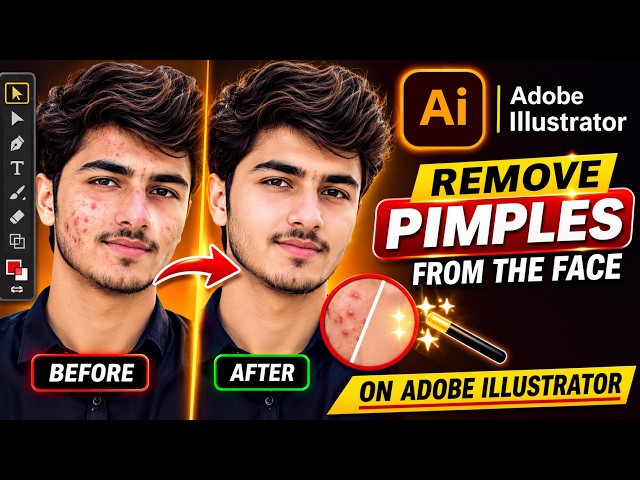 HOW WE CAN REMOVE PIMPLES FROM THE FACE ON ILLUSTRATOR #trending #reachmorepeople #foryou